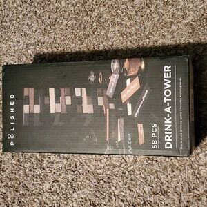 NEW 58 Piece Drink-A-Tower Block Stock Drinking Game